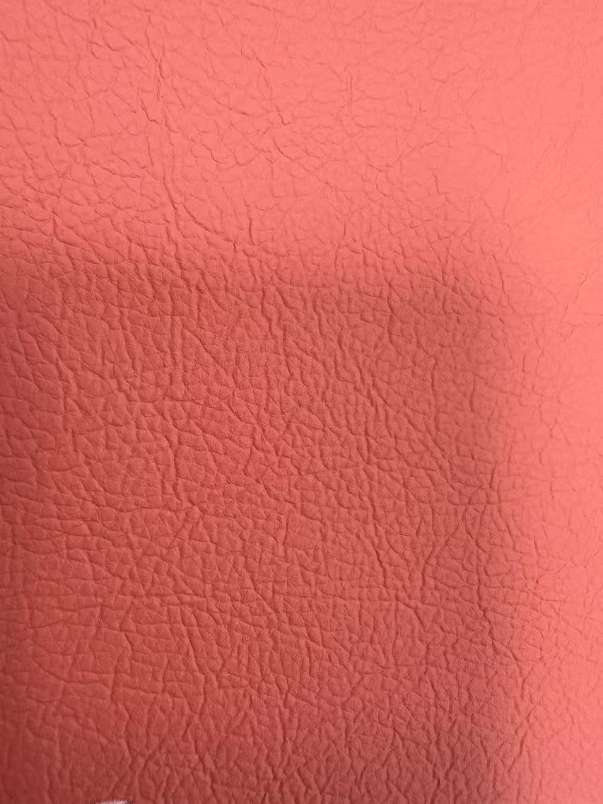 1.0mm Litchi Textured Leather PU Leather Artificial Leather for Furniture/Luggage/Shoes/Bags in Stock