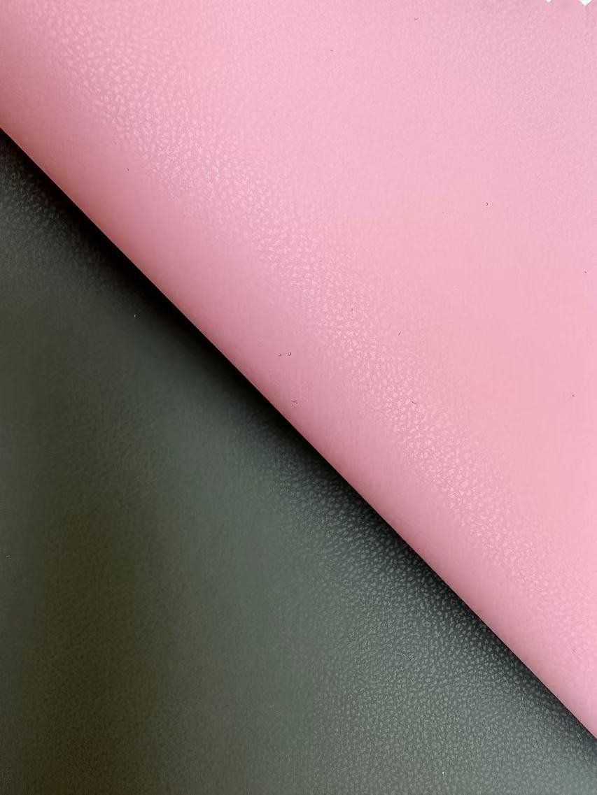 2024 Hot Selling Waterproof PU Face Cotton Back Leather Fabric Portfolio Faux Leather Fabric